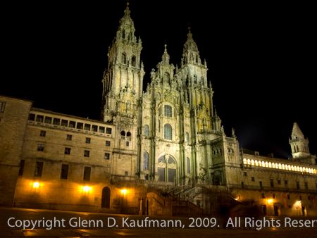 Nightime Santiago Cathedral 